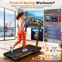 Treadmill with Speaker, 6-in-1 7.5MPH Foldable Treadmill for Home with App Compatible, Walking Pad with 10% Incline, LED Display, 3.0HP Brushless Drive, 350 LB Weight Capacity, 12 HIIT Programs