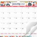 2026 Calendar - 2026 Wall Calendar, 12 Monthly Calendar 2026 from January to December, Perfect for School, Office & Home Planning, 14.75" x 11.5" (red)