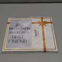 Pet Lover Picture Frame, Best Dog Gifts, Dogs Are a Girls Best Friends, 4x6 Inch Wooden Bedroom Tabletop Decorations Dog Friendship Memories -D05