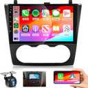 for Nissan Altima 2008-2012 Car Stereo Radio with Wireless Car Play Android Auto MirrorLink, 9 inch 1080P HD IPS Touch Screen GPS Chip 26UIs Built-in DSP Bluetooth WiFi Backup Camera Mic(Manual A/C)