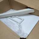 Sweetcrispy Overbed Bedside Table with Wheels, Adjustable Hospital & Home Use Bed Table, Rolling Laptop Table, Mobile Standing Desk, White (27.56"D x 15.75"W x 43.31"H)