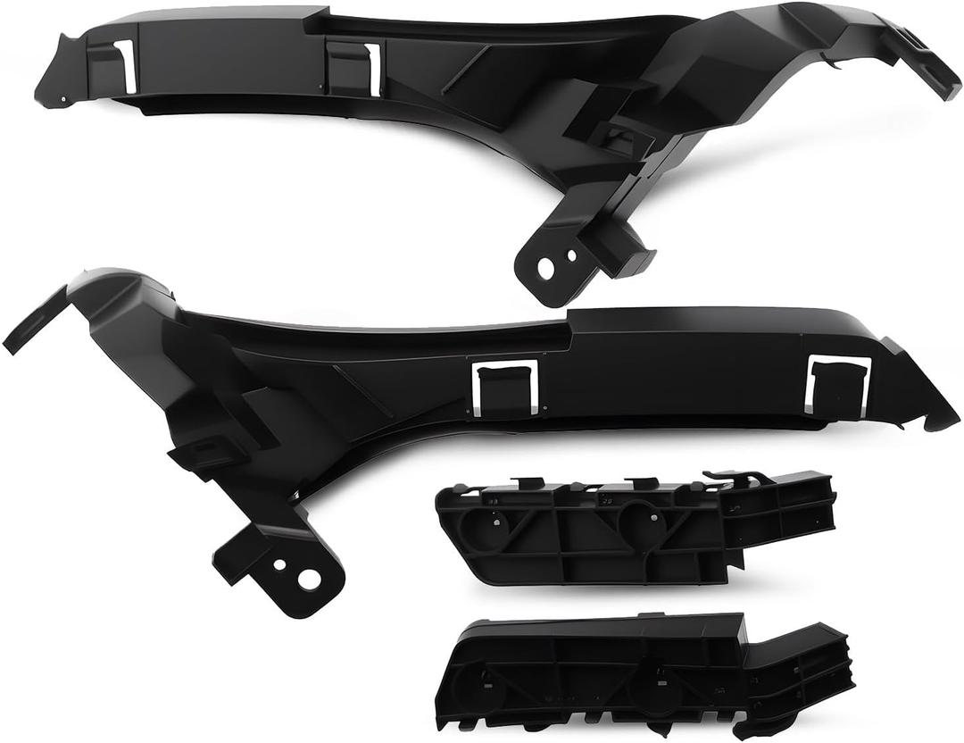 Nakkaa 4Pcs Headlight & Front Bumper Bracket Mount Support Retainer Kit Compatible with CRV 2007-2011 71193-SWA-003 71193SWA003 Left Right Side Headlight Bracket Repair Kit 71190-SXS-A00 71140-SXS-A00