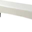 HFCNMY Waterproof PU Dining Bench Cover - Removable, Stretch, Washable Seat Slipcover for Dining Room - Beige