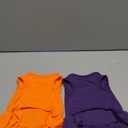 2 Pcs Dog Dresses Cat Skirt Solid Color Dog Clothes Summer Sleeveless Puppy Girl Clothes for Small Pet Dogs Cats (Purple, Orange, Medium)