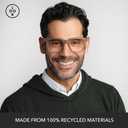 LOOK OPTIC Laurel Progressive Reader - Stylish Unisex Reading Glasses, Prescription-Quality (1.5, Taupe)