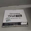 Art3d 4" x 12" Peel and Stick Stainless Steel Metal Tile for Kitchen, Subway Backsplash (15 Pack)