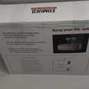 Fireproof Document Box with Combination Lock - Fire & Water Resistant Hard Case Safe Box for Important Documents, Certificates, Laptops, Passports (Black)