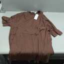 Women's 2 Piece Lounge Set 2026 Summer Casual Outfit Oversized Tshirts & Biker Shorts (Brown, L)