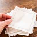 Five Star Cotton Cocktail Napkins, Beverage & Party Napkins - 4" x 4" Single Use (25 pack) White