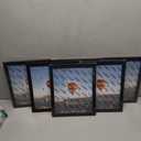 QOTIB 9x11 Picture Frame Black for Wall Mounting or Tabletop Set of 6, Wood 9 x 11 Frame Photo Frame for Wall Hanging Horizontally or Vertically, Black, 6 Pack