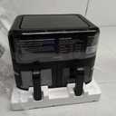 CHEFMAN 6 Quart Dual Basket Air Fryer Oven with Easy View Windows, Sync Finish, Hi-Fry, Auto Shutoff, 2 Independent 3Qt Nonstick Dishwasher Safe Frying Baskets, Digital Double Air Fryer - Black