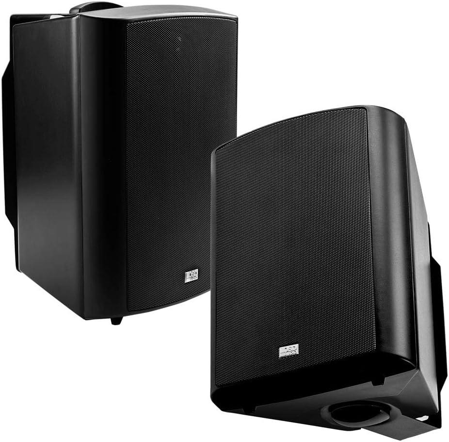 OSD Audio 6.5" Outdoor Patio Speaker Pair 150W, 3-Way, IP54 Weather Resistant, Black AP640