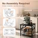 Portable Mini Fridge Stand, No Assembly Heavy Duty 300LBS