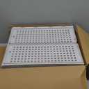 SNSLXH 5 Pack Stackable Closet Storage Basket, Multifunctional & Foldable Closet Organizer for Bathroom Kitchen Laundry Room Wardrobe Storage, Space-Saving Clothes Storage Drawer Organizer, White