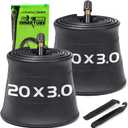 2 Pack 20x3 Fat Tire Bike Inner Tubes, 20" Fat Bike Tubes 20 X 3.0/3.50 AV Schrader Valve with 2 Tire Levers, Inner Tube Compatible with 20X3.0 20 X 3.30 20 X 3.5 for Road/Mountain/E Bike by Hydencamm