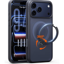 TORRAS Q3 Spin for iPhone 17 Pro Max Case with 360 Magnetic Stand, Camera Control, Fit for MagSafe, 4X Military-Grade Shockproof Case for iPhone 17 Pro Max Phone Case with Stand, Black