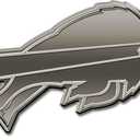 Rico Industries NFL Football Standard Oval Antique Nickel Auto Emblem for Car/Truck/SUV