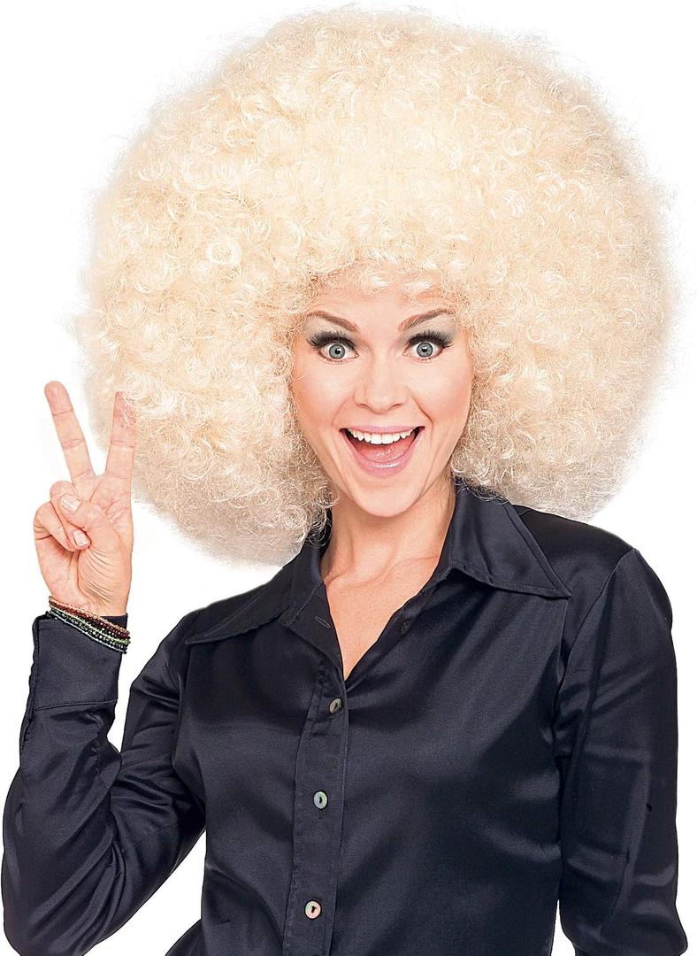 Rubies Super Afro Blonde Wig for Adults, Unisex No Size