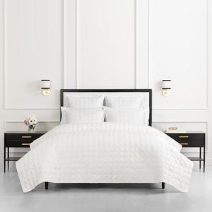 kate spade new york Noel King Quilt Bedding Set, 200 Thread Count and 100% Cotton Cover, All Season 3 Piece Reversible Bedding Set, Machine Washable, Marshmallow