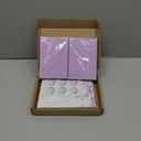 Funeral Thank You Cards with Envelopes, Set of 50, Purple Watercolor Floral Butterfly Design 4x6In Message Inside Sympathy Thank You Card for Funeral Bereavement