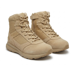 Military Tactical Work Boots with Side Zipper 6, Tan