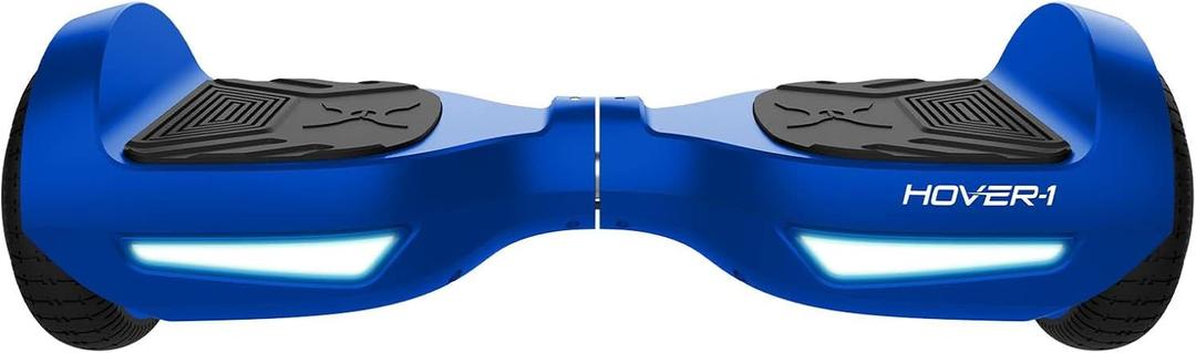 Hover-1 Drive Electric Hoverboard | 7MPH Top Speed, 3 Mile Range, Long Lasting Lithium-Ion Battery, 6HR Full-Charge, Path Illuminating LED Lights (Blue)