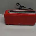 SEEDEEM 2 Slice Slim Toaster, Single 10" Long Slot Toaster Fits Bagels & Artisan Bread, 6 Shade Settings, Cancel/Reheat/Defrost, Removable Crumb Tray, Auto Shut-Off, Red (3.54*14.37*6.89)