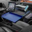 AutoExec GripMaster Car Desk for Your Vehicle Workstation and Mobile Office, Blue, with Phone Mount, Printer Stand and Tablet Mount | Vehicle Workstation and Mobile Office, Phone Mount, Printer Stand, Tablet Mount