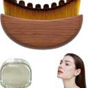 New Lymphatic Contour Face Brush, Wood Face Brush, Lymphatic Drainage Device for Face and Body, Chin & Jawline Sculpting, Ergonomically Designed to Fit The Skin Precisely and Relieve Fatigue