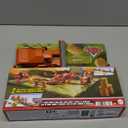 Mattel Disney and Pixar Cars Playset with 3 Toy Vehicles & 2 Ways to Play, Frank Escape & Stunt Race Set Includes Lightning McQueen