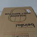 Beinilai Collapsible Foot Spa, Foot Bath with Heat and Massage and Bubble Jets, Foot Soak Tub with Six Non Motorized Rollers, Acupressure Massage Points, Red Light and Removable Pumice Stone