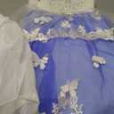 Flower Girl Dress Kids Lace Beaded Pageant Ball Gowns (Size 2, Royal Blue)