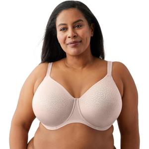 Wacoal Women's Back Appeal Unlined Full Coverage Underwire Bra, H-k Cup, 855403 (Rose Dust) 38 K
