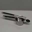 Bellemain 15 oz Large Potato Ricer | Heavy-Duty Stainless Steel Potato Ricer & Masher | Perfect for Mashed Potatoes | Kitchen Tool with 3 Interchangeable Discs (Black)