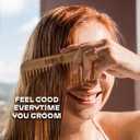 NOLE Bamboo Wide Tooth Comb - Detangling Hair Brush, Perfect Wide tooth Comb for Curls and Waves, Anti-Static, Gentle on Natural Curly and Wavy Hair, For Men and Women