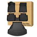 Floor Mats ＆ Cargo Liners Compatible with 2013-2017 Honda Accord，All Weather Protection Waterproof Durable Anti-Slip Odorless Custom-fit Front Rear Rows Back Trunk Tray Full Set Carpet Liner