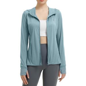 baleaf Women's Sun Protection Jacket Hoodie Clothing Lightweight Long Sleeve Sun Cover Up Shirt (M)