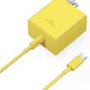 45W USB C Super Fast Charger, Type C Charger Fast Charging Block, Android Phone Charger with 6Ft Type C to C Cable for Galaxy S25 Ultra/S25/S24/S23/S22/S21/S20/Note 20/Note 10（Yellow）