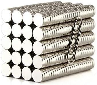 80pcs 8x2mm Industry Science Office Magnet DIY Art Building Scientific Magnetic Disc Craft Decorative Fridge Magnets