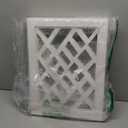 Cut-Out Design 23" Dog Gate Retractable Stair Gate Foldable Puppy Gate Indoor - Freestanding Lightweight Pet Barrier for Doorways, Stairs, Hallways (Extends to 41", White)