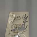 Love Is Sweet Table Sign,Wooden Dessert Table Decor,Wedding Party Sign for Wedding Bridal Shower Engagement Bachelorette Party Decor