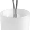 iDesign Toilet Brush and Holder for Bathroom - Clear