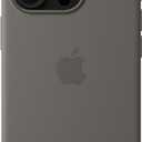 Apple iPhone 16 Pro Silicone Case with MagSafe and Camera Control: Lightweight Phone Case, Wireless Charging Compatible, Smooth Matte Finish; Stone Gray
