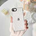 NITITOP Compatible for iPhone SE 2020 / SE 2022/7 / 8 Case Cute Clear for Women Girl Flower Floral Ultra Slim Crystal Shockproof Soft TPU Anti-Yellow Protective Phone Cover - White