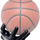 NADUSEP Basketball Holder, Hand-Shaped Ball Wall Mount Stand Decorative Ball Rack for Basketball, Football, Volleyball Headphone Room Decor Art Gifts for Boys Men Player