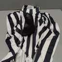 VEECOOCOS Women's Sexy Black White Striped Bodysuit