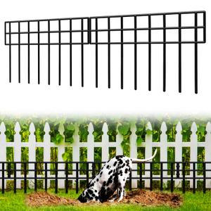 Animal Barrier Fence, 14 Pack No Dig Fence Panels,19.52Ft(L) X 13Inch(H) Garden Fence Border, Dig Fence Barrier for Dogs Rabbits Defense, Ground Defense Border for Outdoor, Yard, Patio