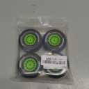 4pcs 65mm Rubber Tire Tyre 12mm 14301 14302 14303 1/14 for MJX for Hyper GO RC Car Upgrade Parts Accessories(Green)