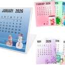 Desk Calendar 2026-2027, Small School Year Calendar (January 2026 to June 2027), Colorful Monthly Desktop Calendar for Home Office Table Desk Decoration, Gifts for Friends Coworkers-05