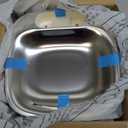 oneisall Wireless Cat Water Fountain, 3.5L/118oz Battery Operated Pet Drinking Fountain Stainless Steel, Running Water Dispenser Fountains for Cats, Cordless&Rechargeable with Motion Sensor(Hale 3.5L)